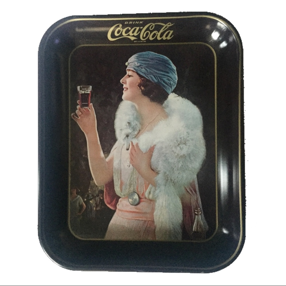 Vintage 1973 Coca-Cola Serving Tray from 1925 Ad